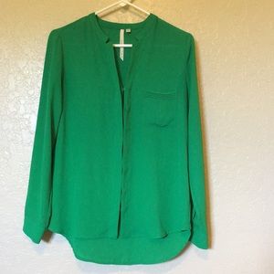 Bellatrix Green Long Sleeved Top